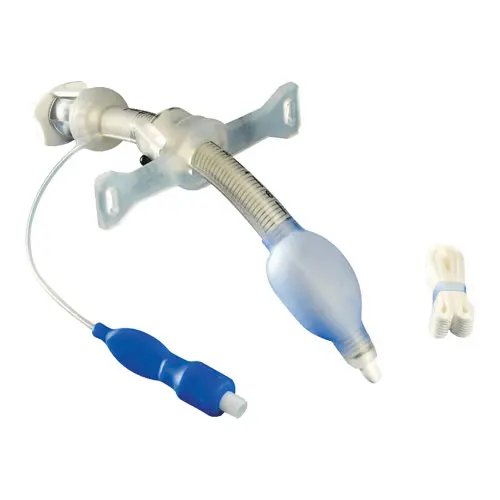 Bivona™ Adult Mid-Range Aire-Cuf™ Hyperflex™ Ендотрахеална трахеостомна канюла с регулируем фланец