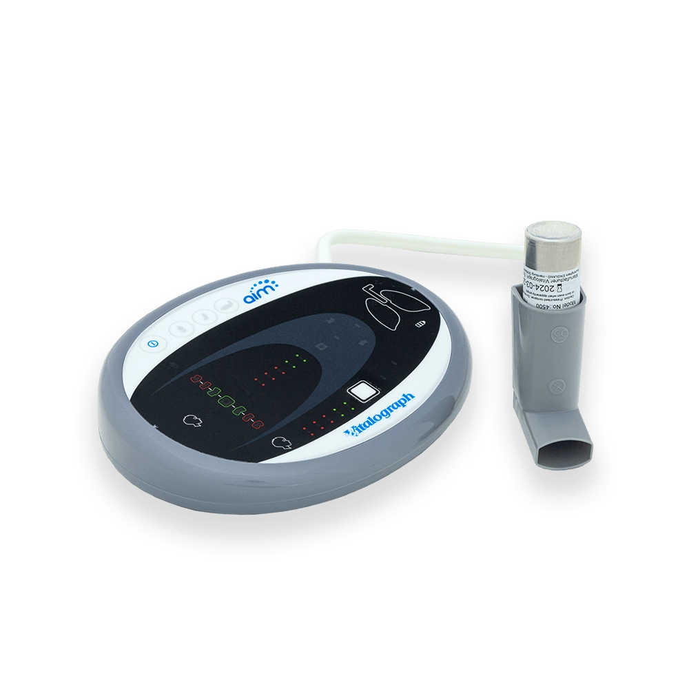 Vitalograph AIM™ Тренажор за инхалиране на аерозол и стартов пакет консумативи