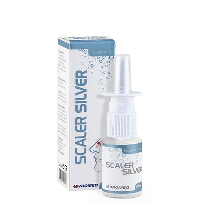 Scaler Silver Сребърна вода спрей за нос x20 мл